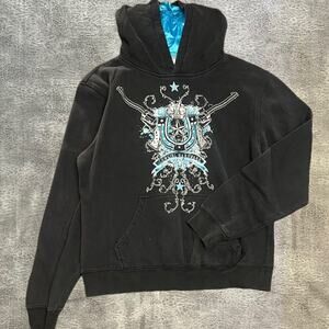Y2k embellished cowgirl hardware hoodie